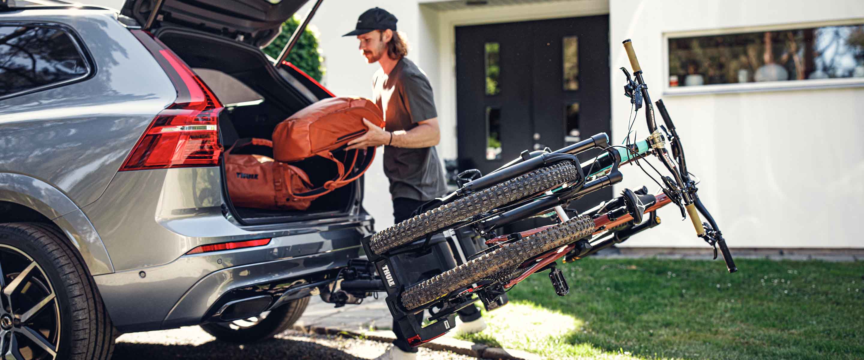 Volvo xc90 trunk online bike rack