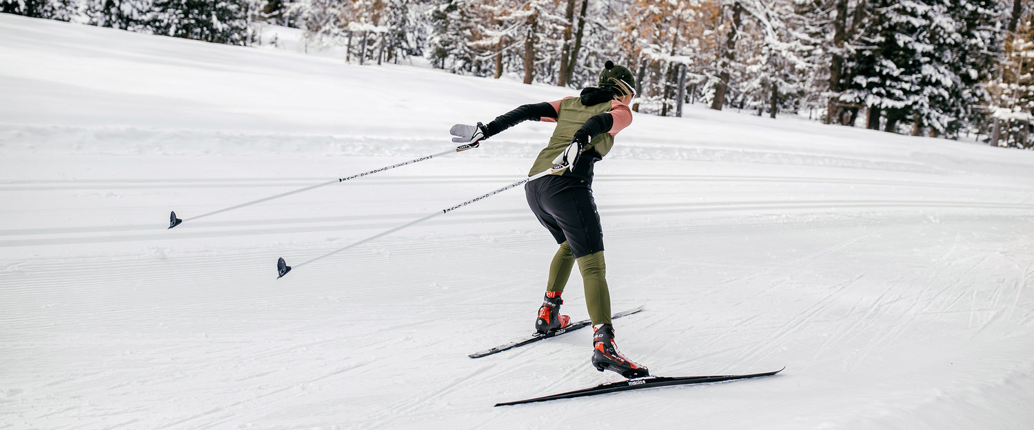 Skis de fond pas de patin (skate) : guide pour débuter