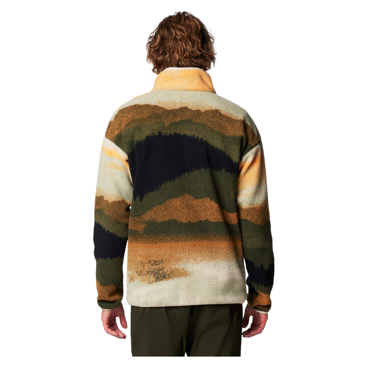 Helvetia II Printed Half Snap Printed Men Fleece
