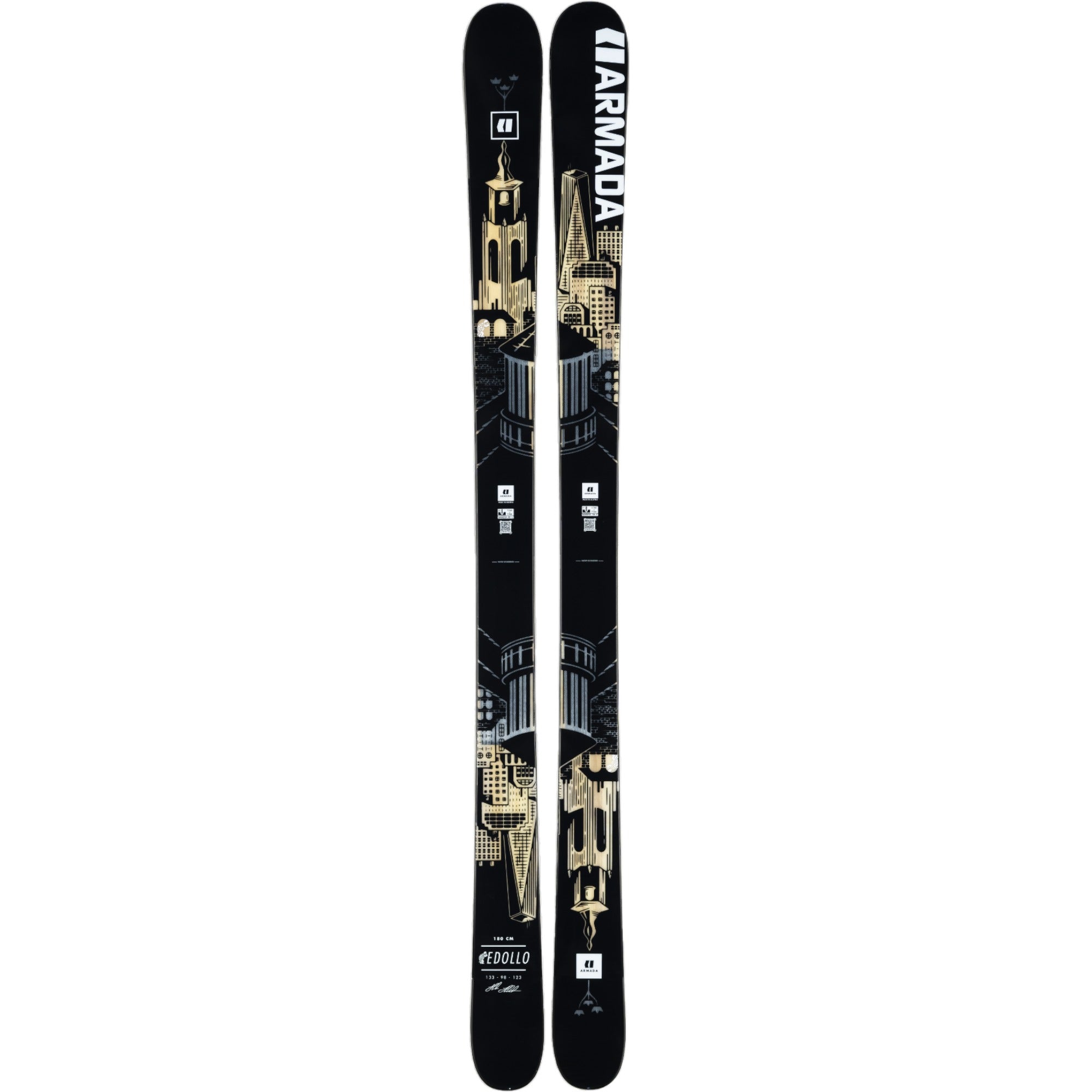 Armada - Stage - Bretelles de ski avec logo - Noir