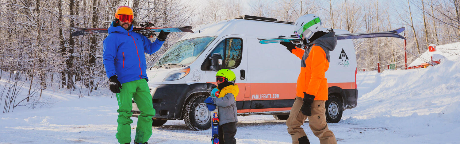 VanLife MTL: 4 conseils pour le ski in ski out en famille