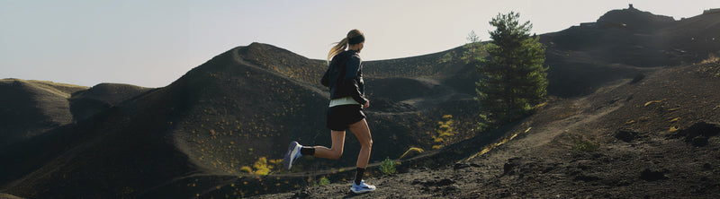 Souliers de course en sentier