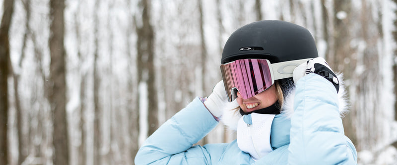 Casques et lunettes de ski