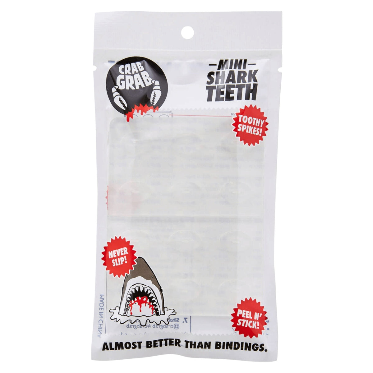 Mini Shark Teeth Adult Snowboard Grip Stickers