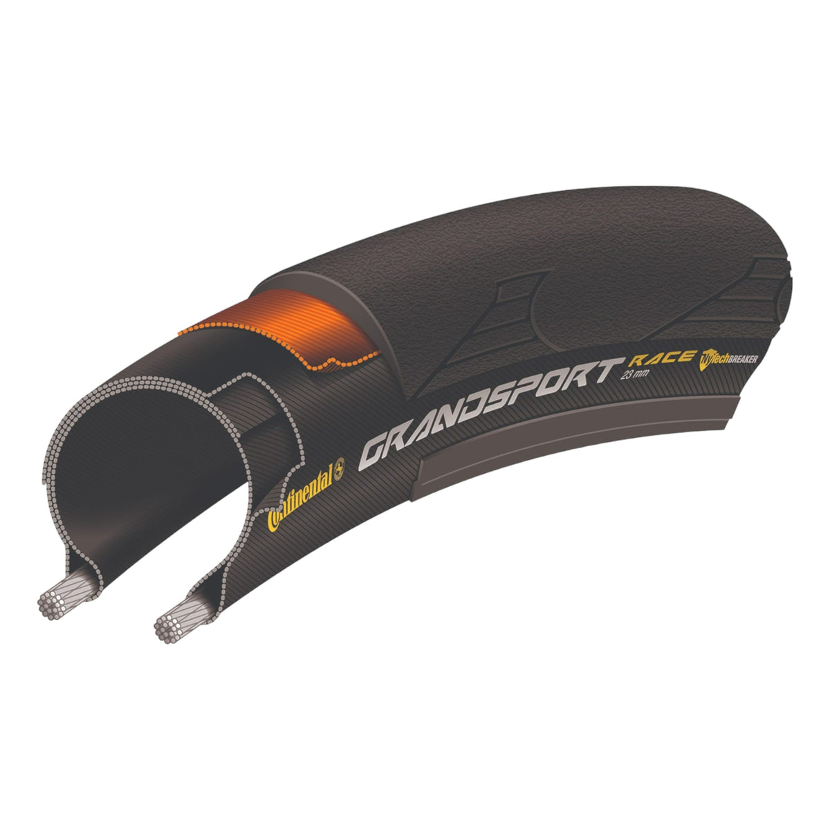 Grand Sport Race Pure Grip Adult Tire - Café Noir / 700x28C