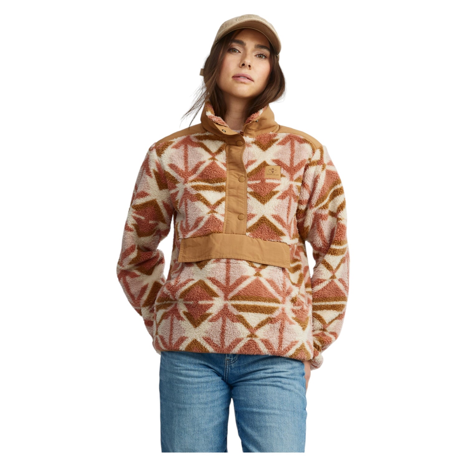 Chandail en peluche avec boutons Femme