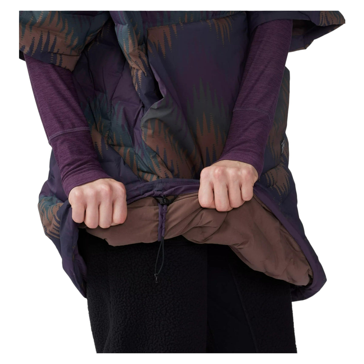 Veste Isolante Stretchdown Poncho Femme