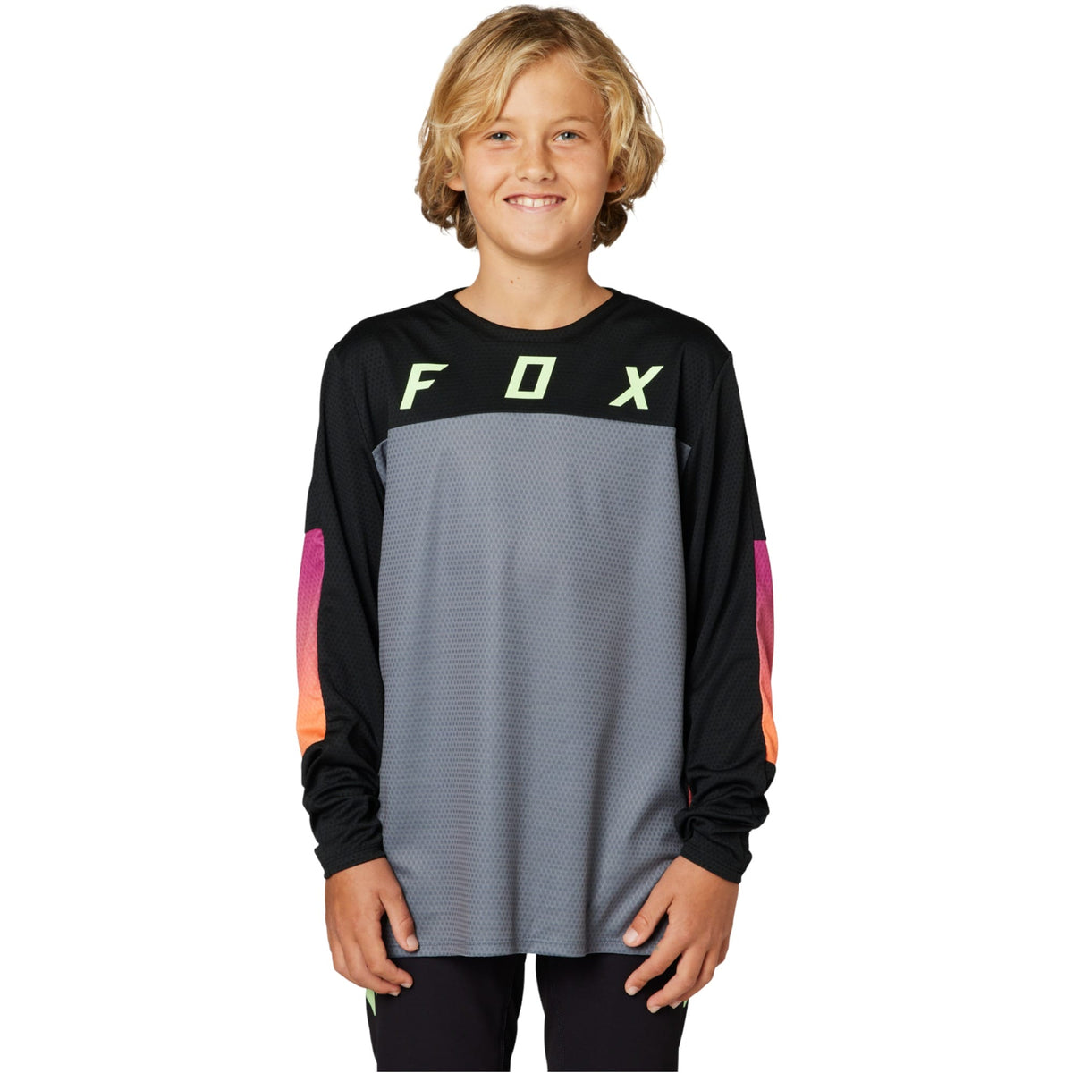 Maillot de Vélo Defend LS Race Enfant