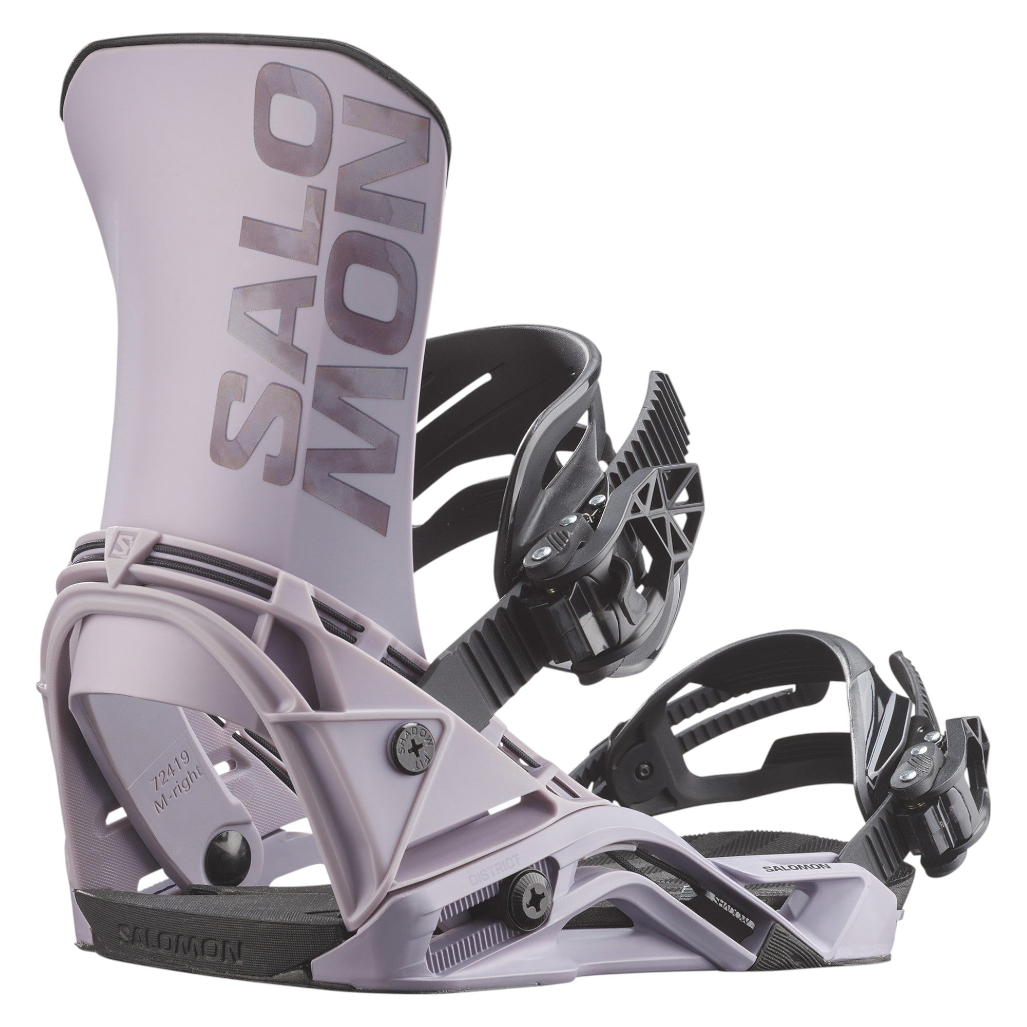 Salomon District ブラック ビンディング　shadowfit SALOMON サロモン スノーボード バインディング ビンディング ユニ