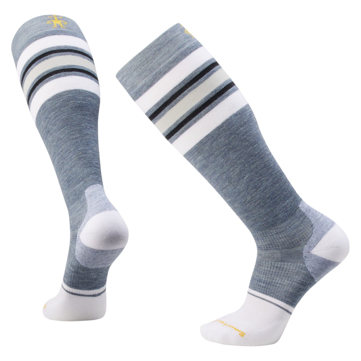 Snow Targeted Cushion Stripe Extra Adult Socks