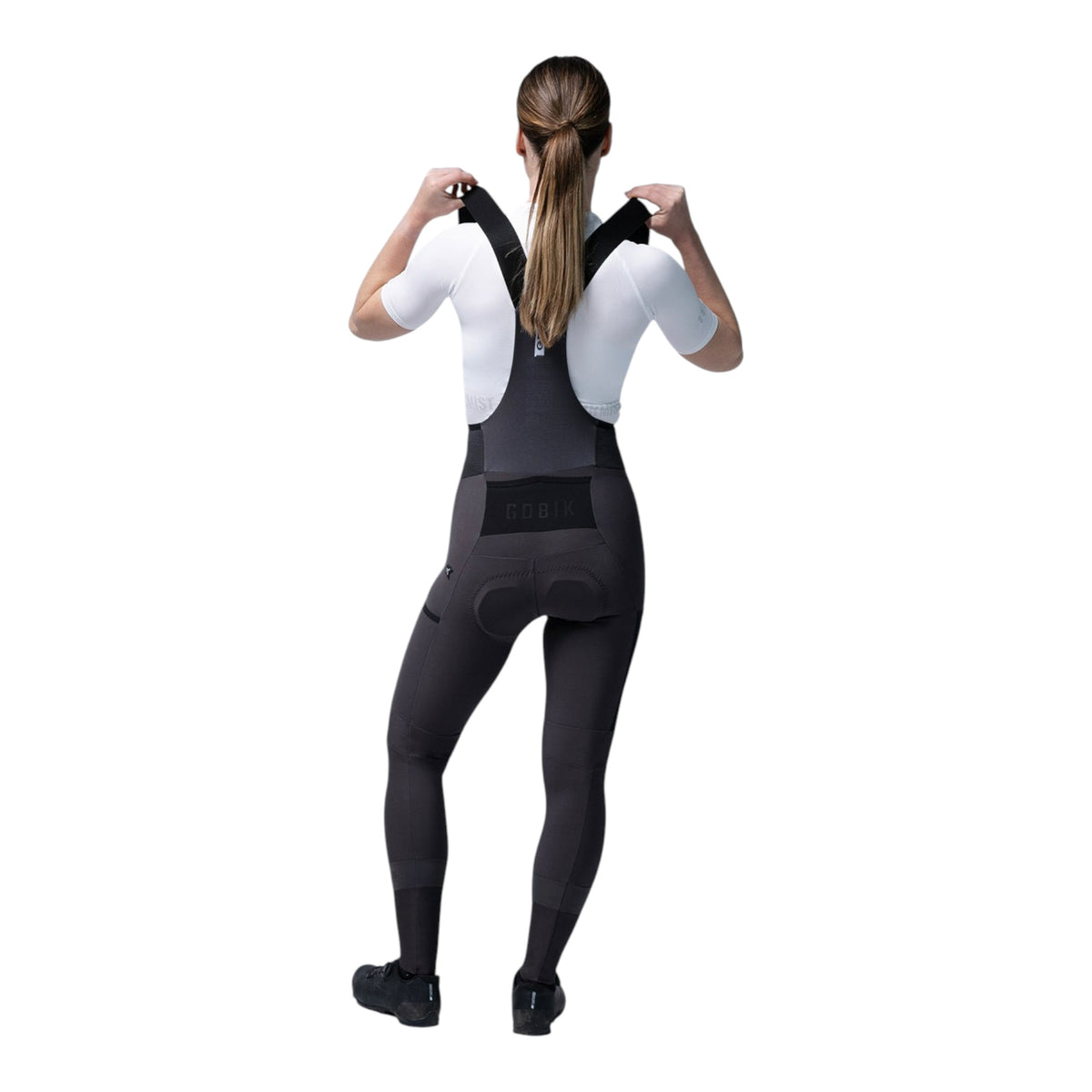 Cuissard Long à Bretelles de Vélo de Route Grid Tights Femme
