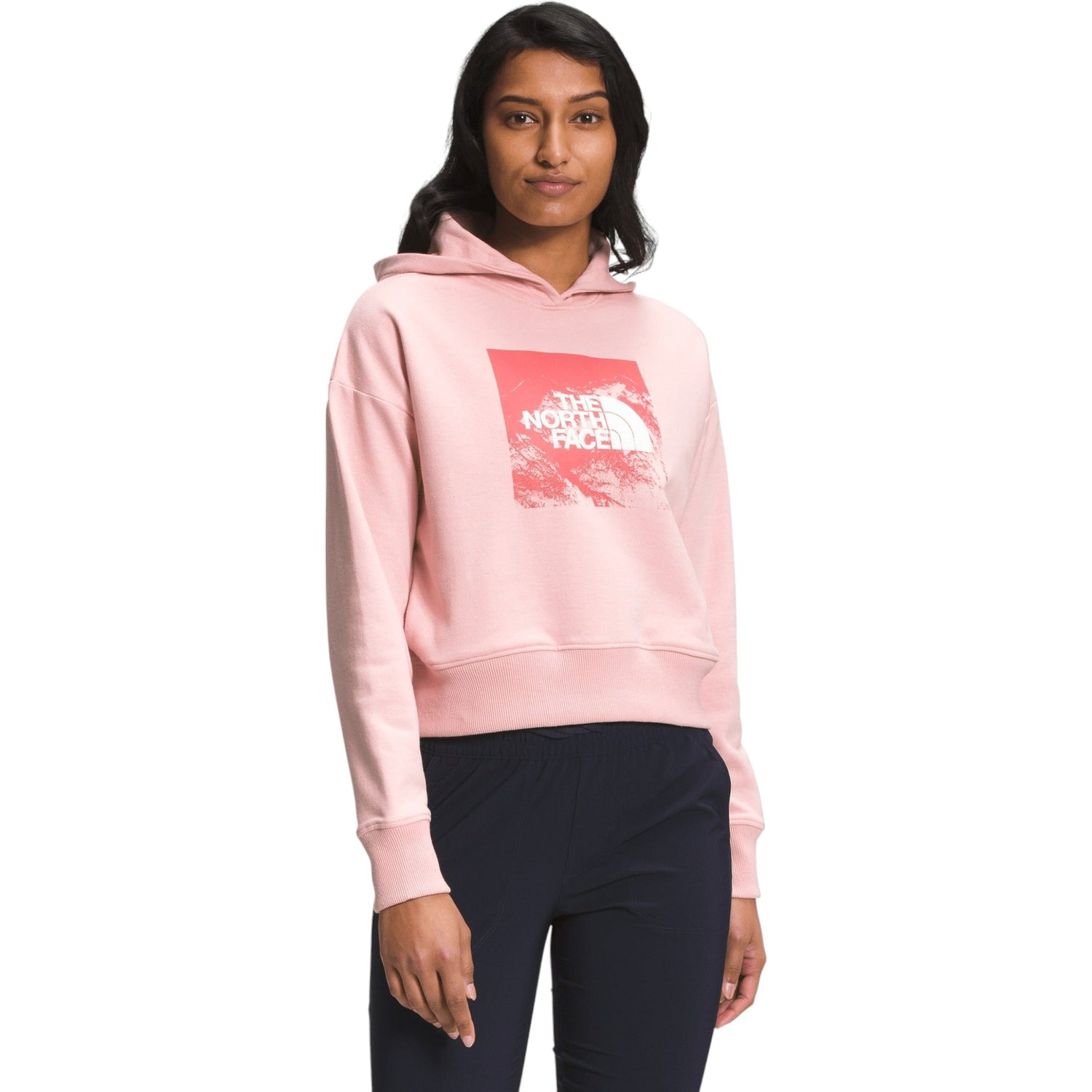 Chandail à Capuchon Logo Plaid Femme