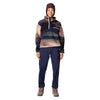 Helvetia II Printed Cropped Half Snap Fleece Women Pullover