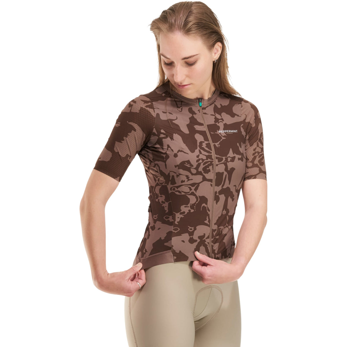 Maillot de Vélo de Route Manches Courtes Signature Femme
