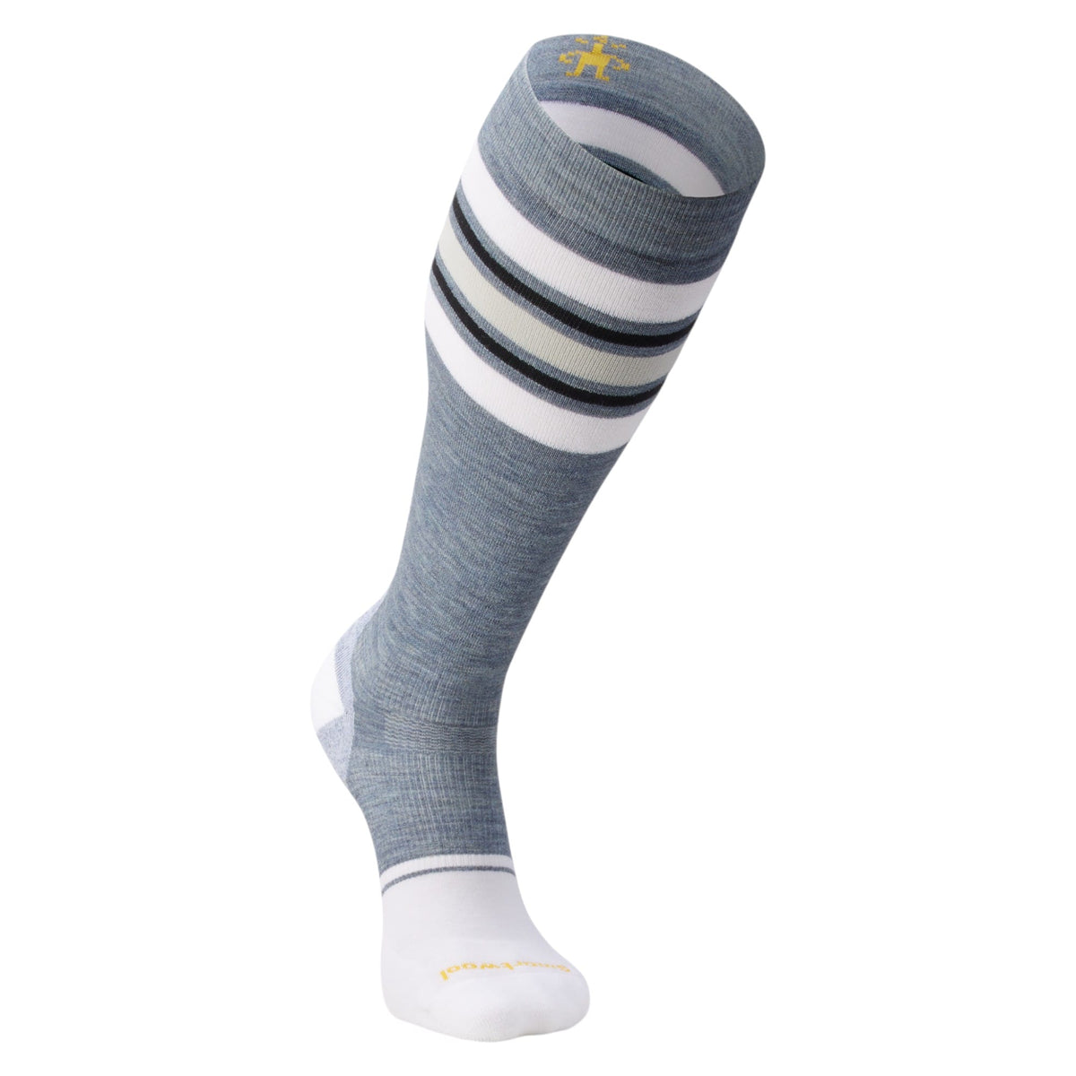 Snow Targeted Cushion Stripe Extra Adult Ski Socks