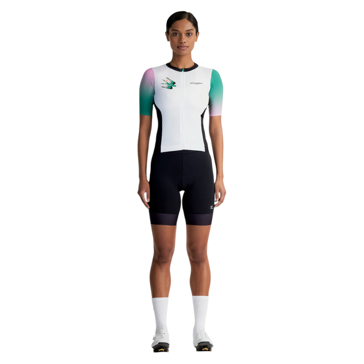 Maillot de Vélo de Route Manches Courtes Signature Femme