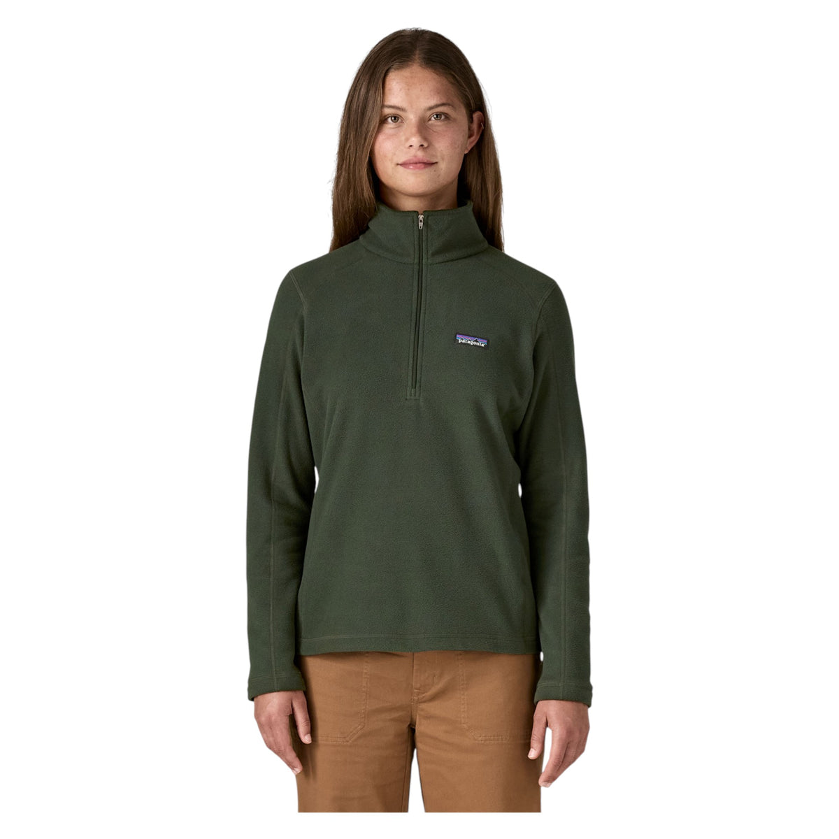 Chandail Manches Longues Micro D 1/4 Zip Femme