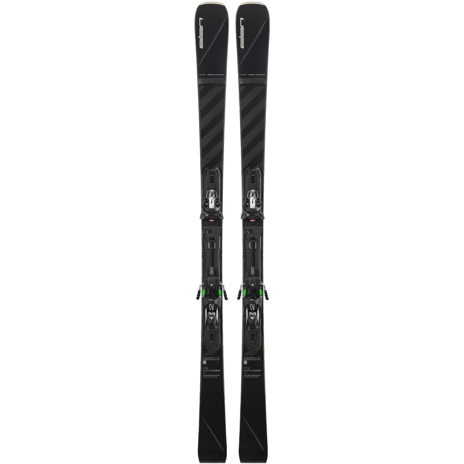 Skis Alpins Voyager Black + EMX 12 FX Adulte