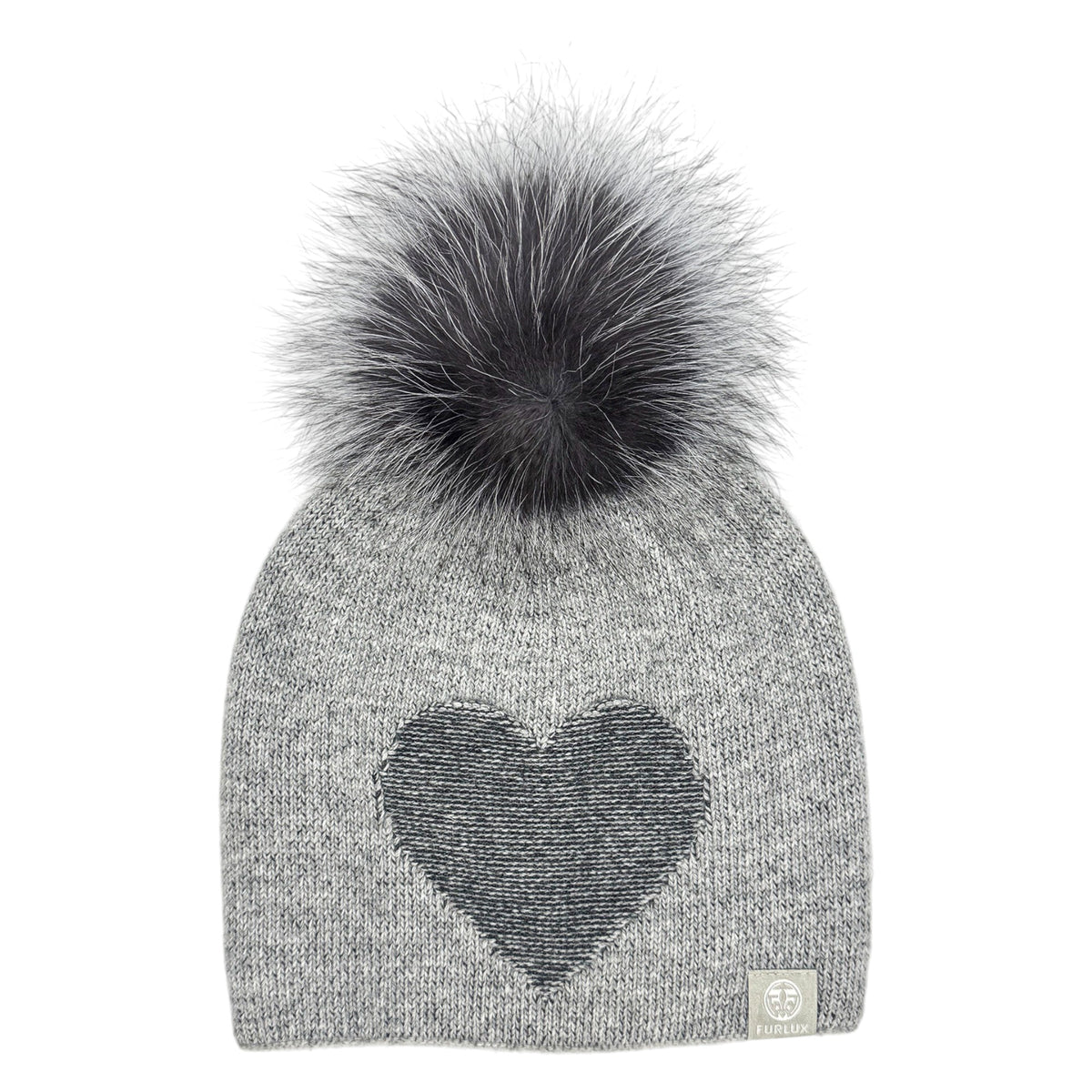 Tuque Knitted Heart Femme