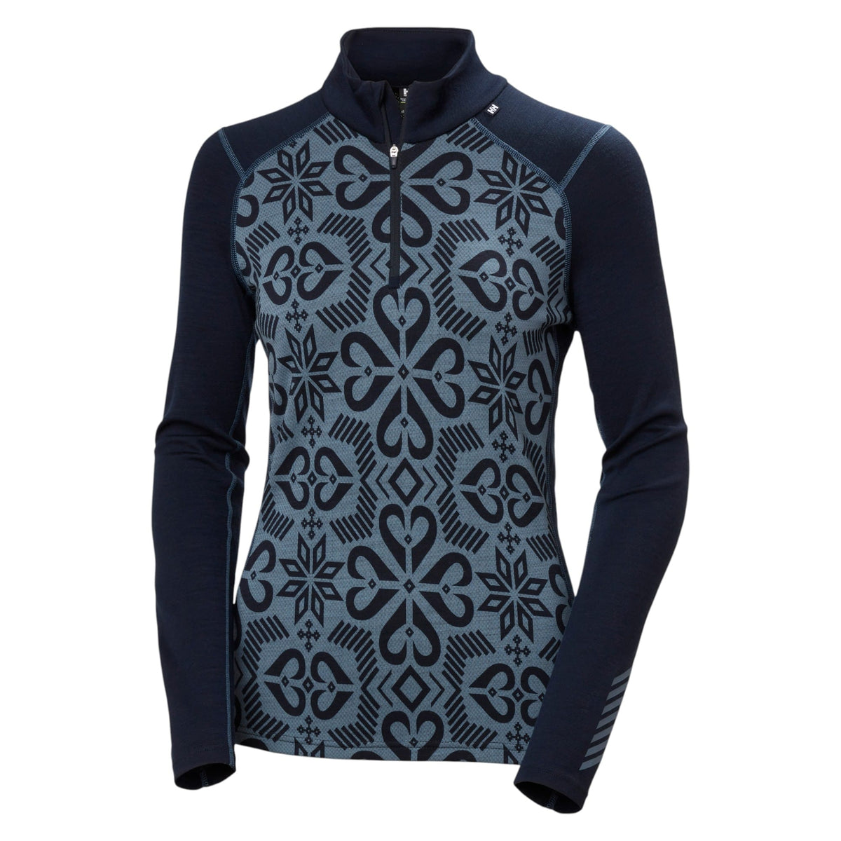 Haut de Sous-Vêtement Lifa Merino Midweight Print 1/2 zip Femme