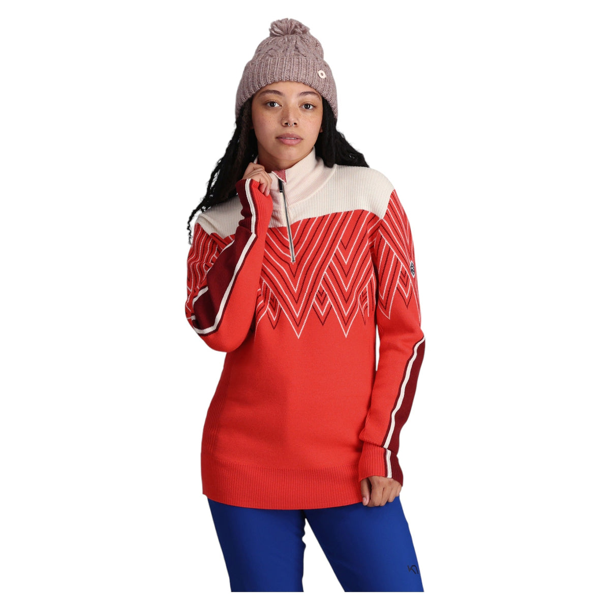 Chandail Voss Ski Knit 1/2 Zip Femme