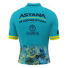 Maillot de Vélo de Route Manches Courtes Astana Homme