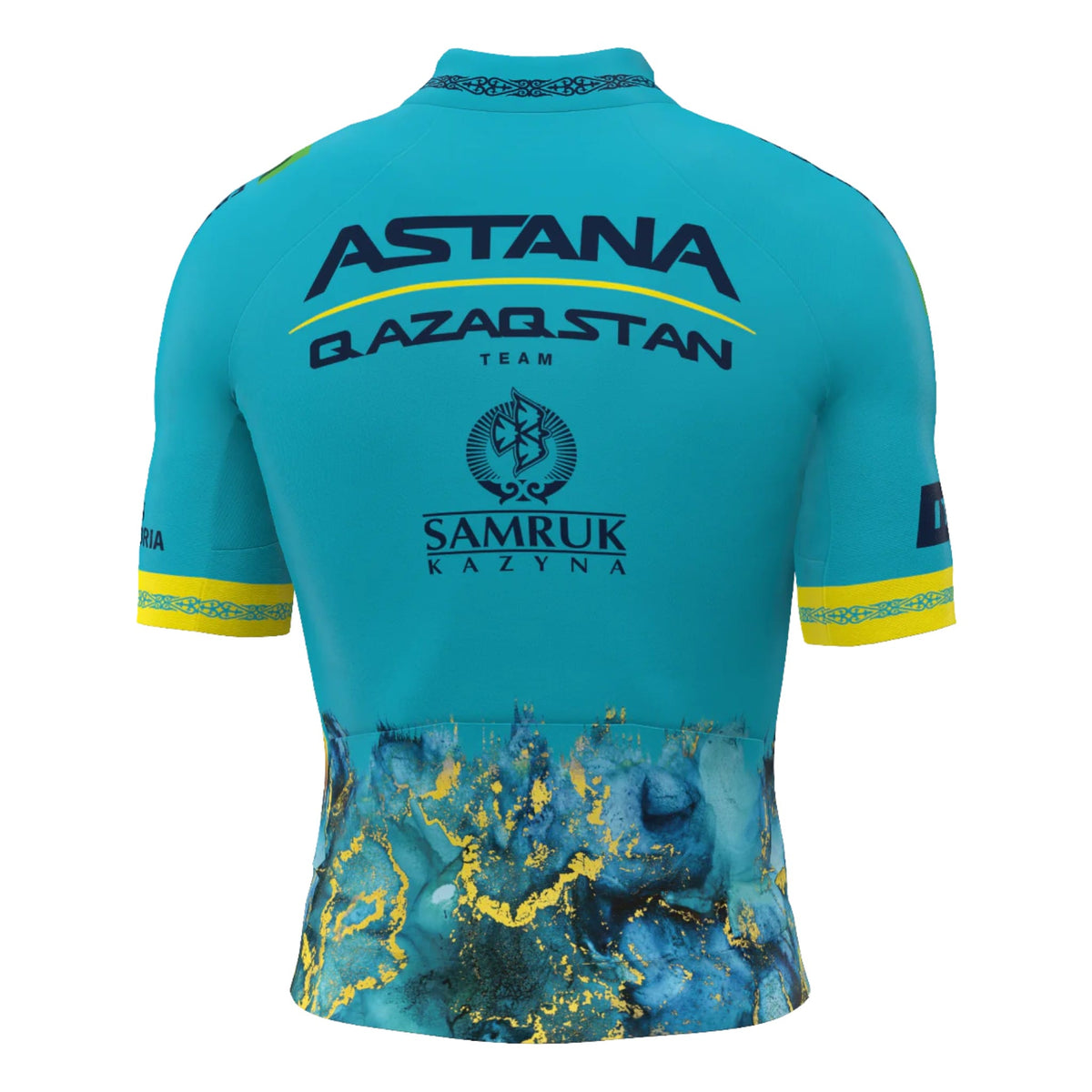 Maillot de Vélo de Route Manches Courtes Astana Homme