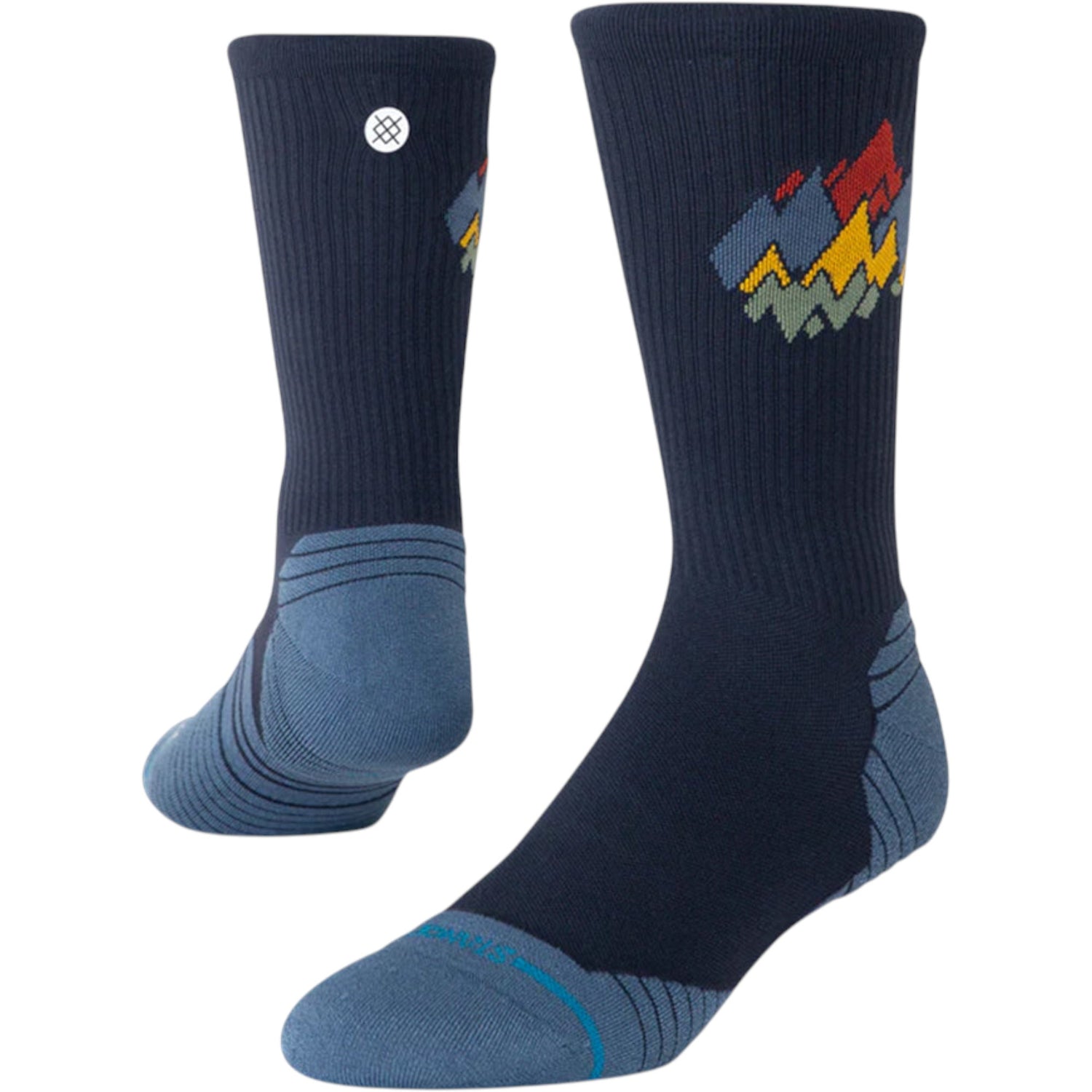 Bas Run Peaks Ribbed Lt Crew Adulte