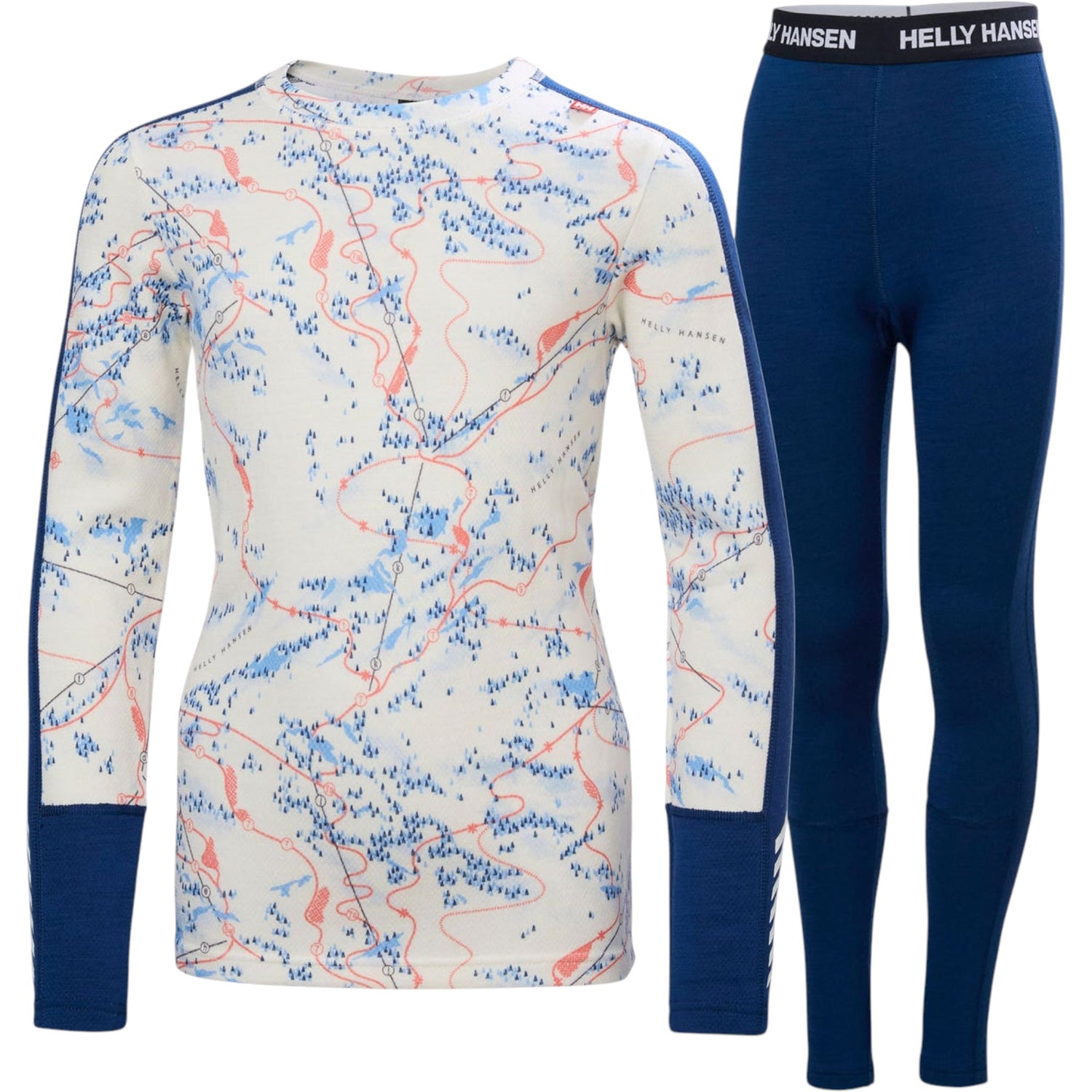 Graphic Lifa Merino Kids Base Layer Set