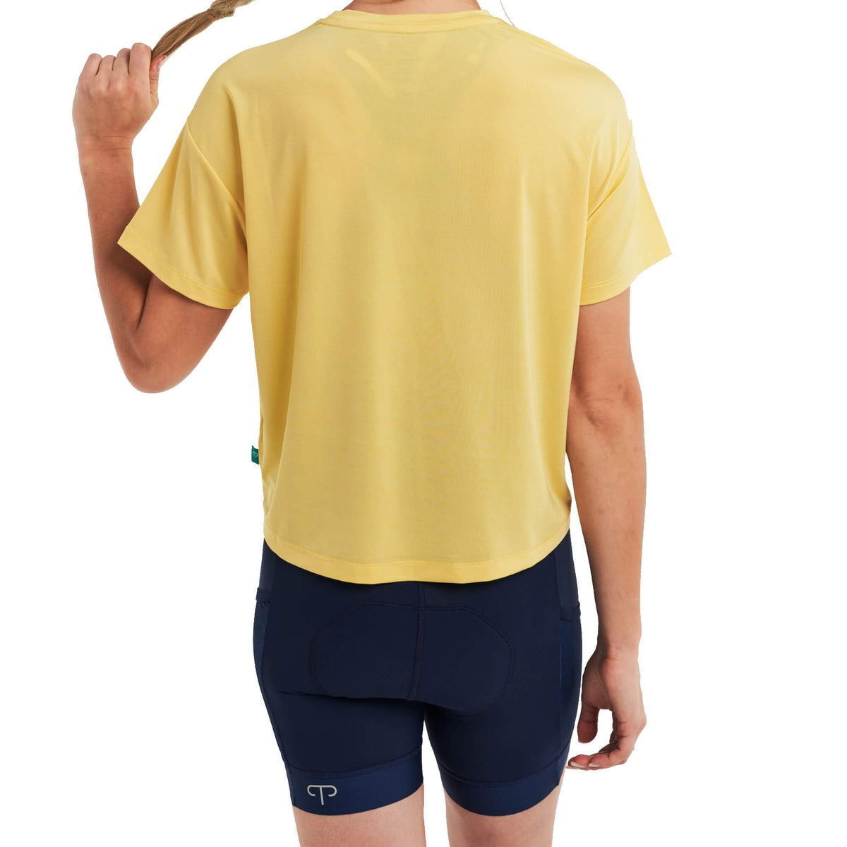 Maillot de Vélo de Montagne Manches Courtes Gravel Crop Femme