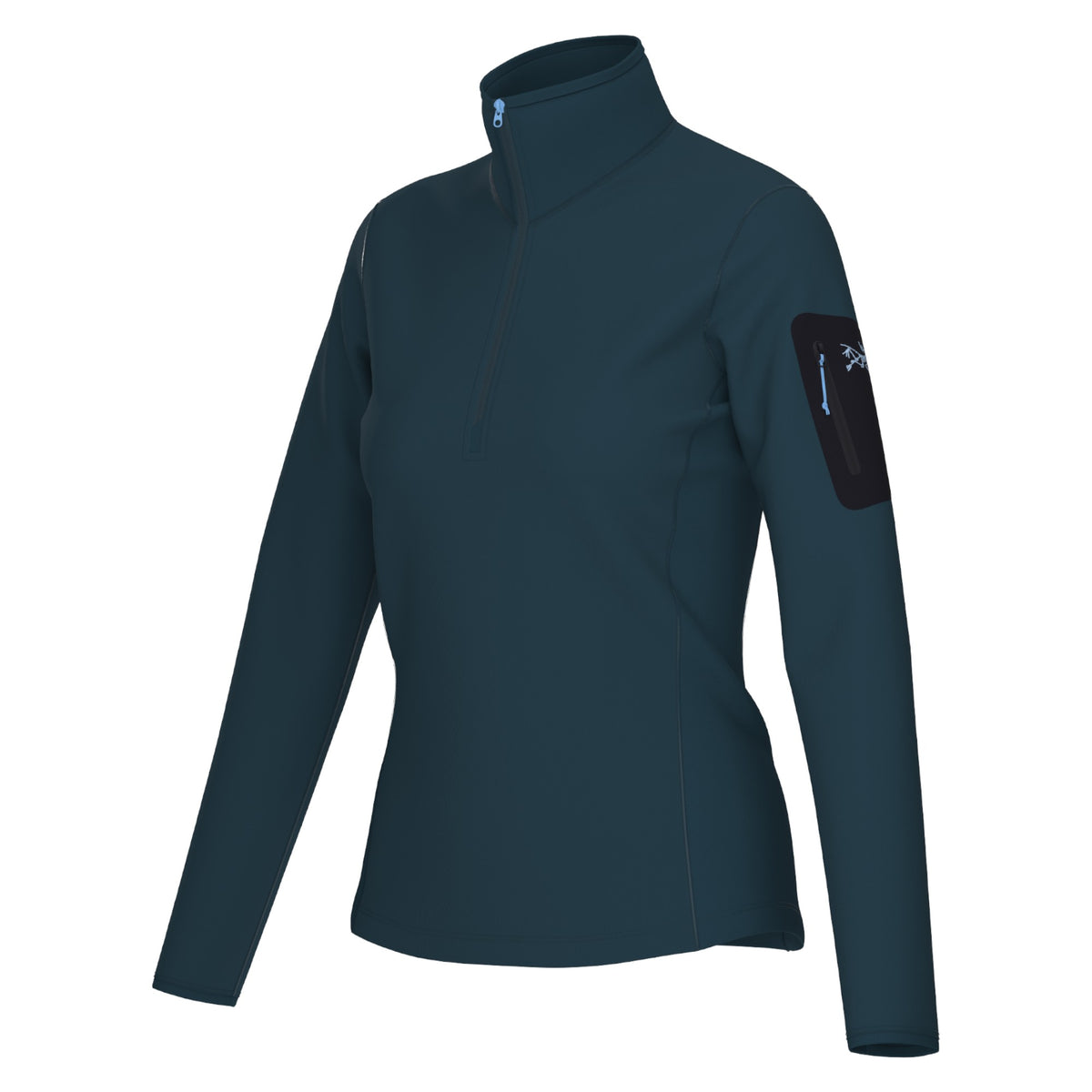Kyanite 1/4 Zip Women Base Layer Top
