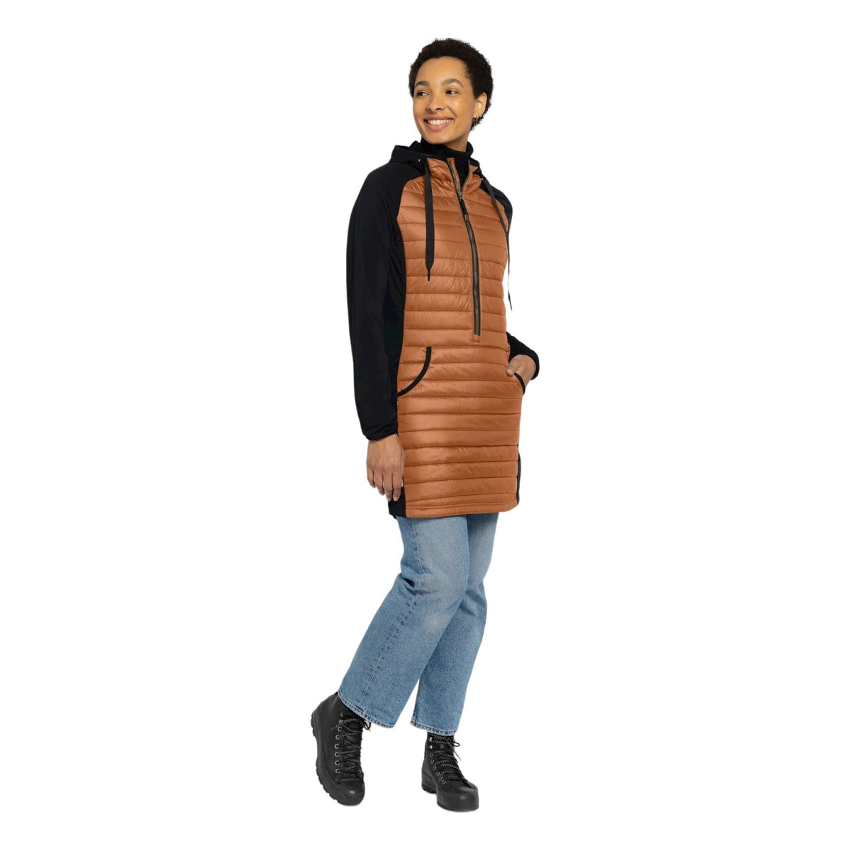 Veste à Capuche Isolante Lila Femme