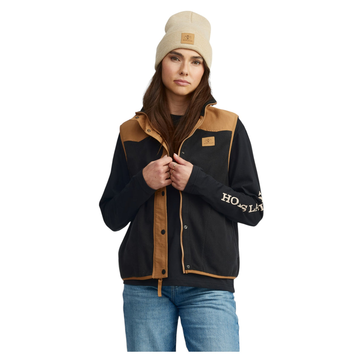 Veste Sans-Manche Originale en Polaire Femme