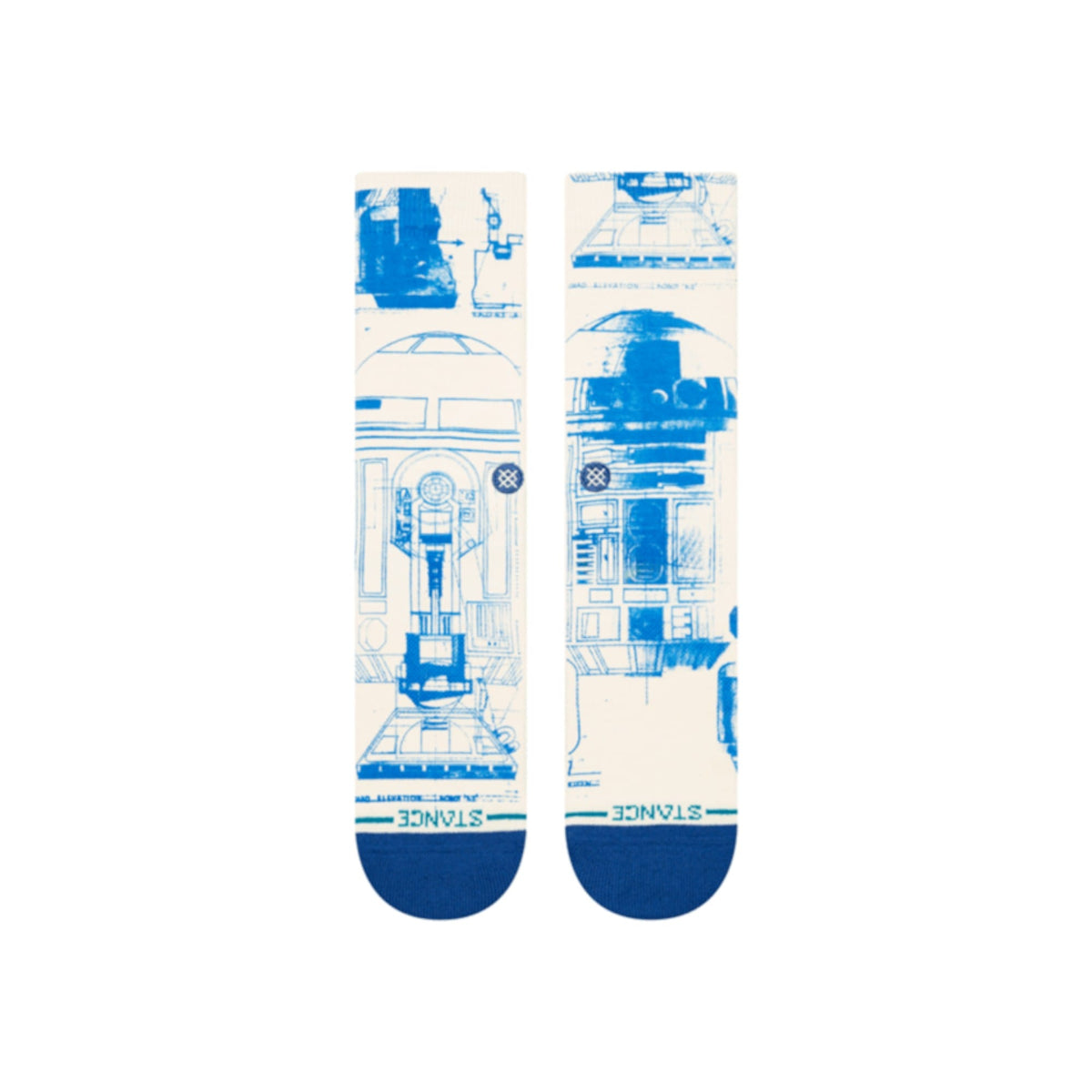 Bas R2 D2 SW Crew Adulte