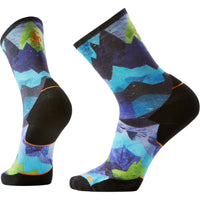Trail Run Targeted Cushion Summit Sector Print Crew Adult Socks