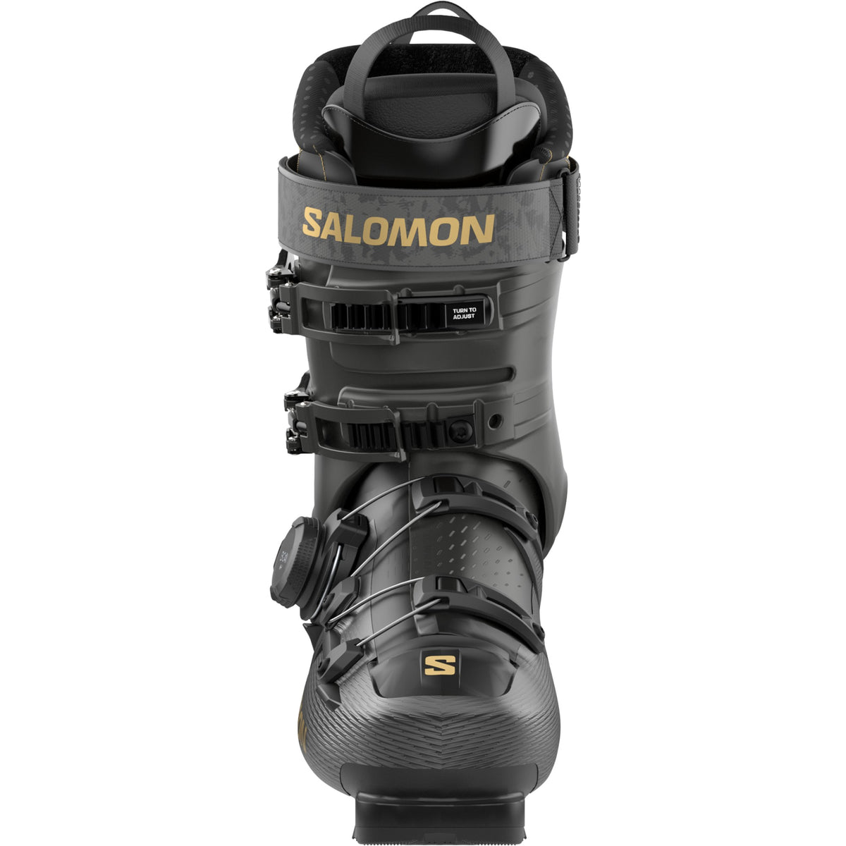 Salomon Noir/Beluga/Gold Met 22.5