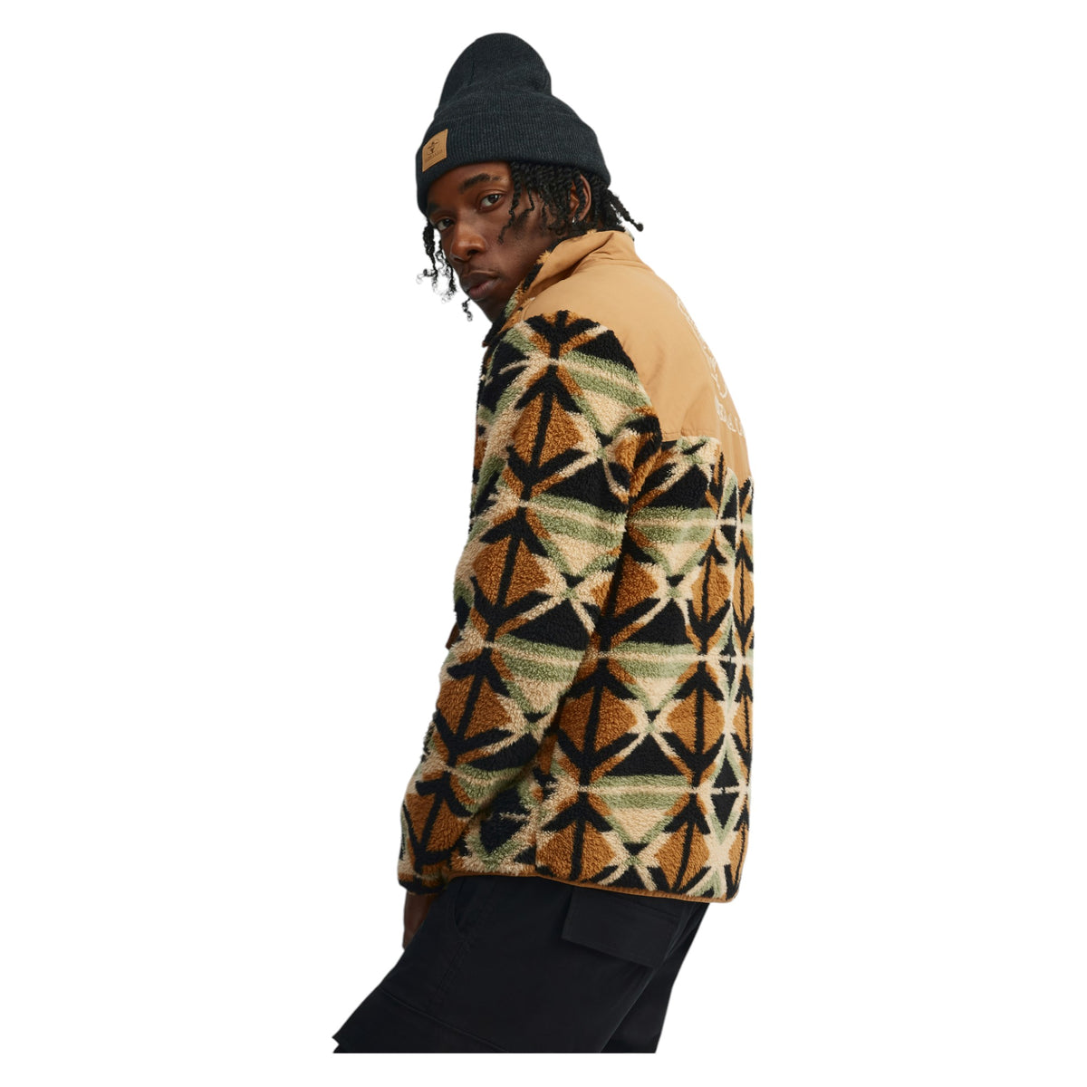 Quarter Snap Plush Men Sweater