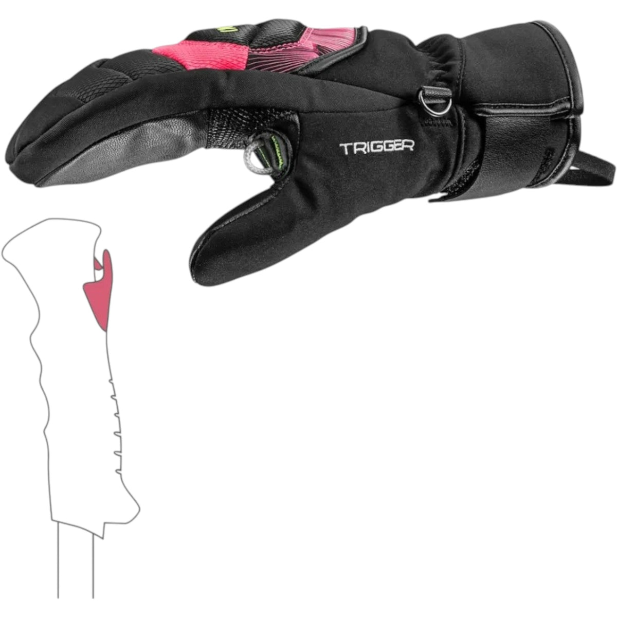Leki Noir/Neon Rose 5