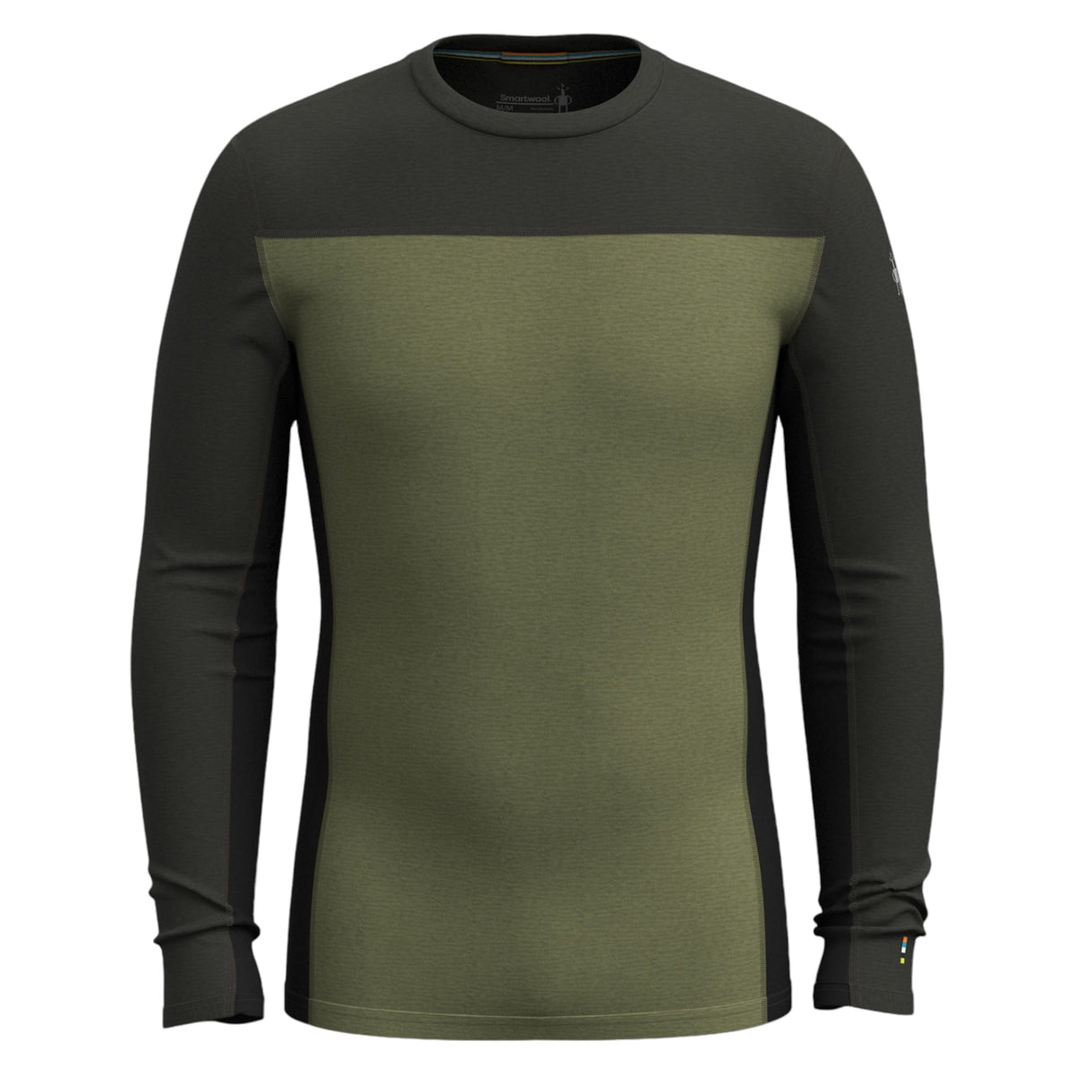Haut de Sous-Vêtement Thermal Merino Colorblock Crew Homme