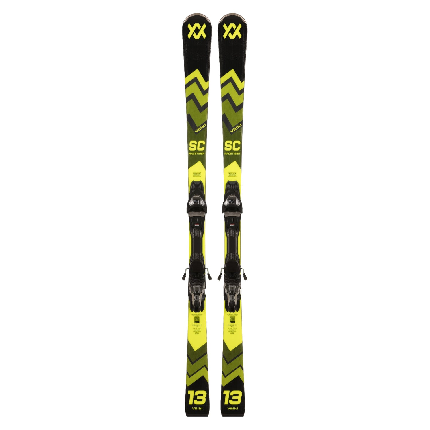Racetiger + SC Black Vmotion3 Adult Alpine Skis