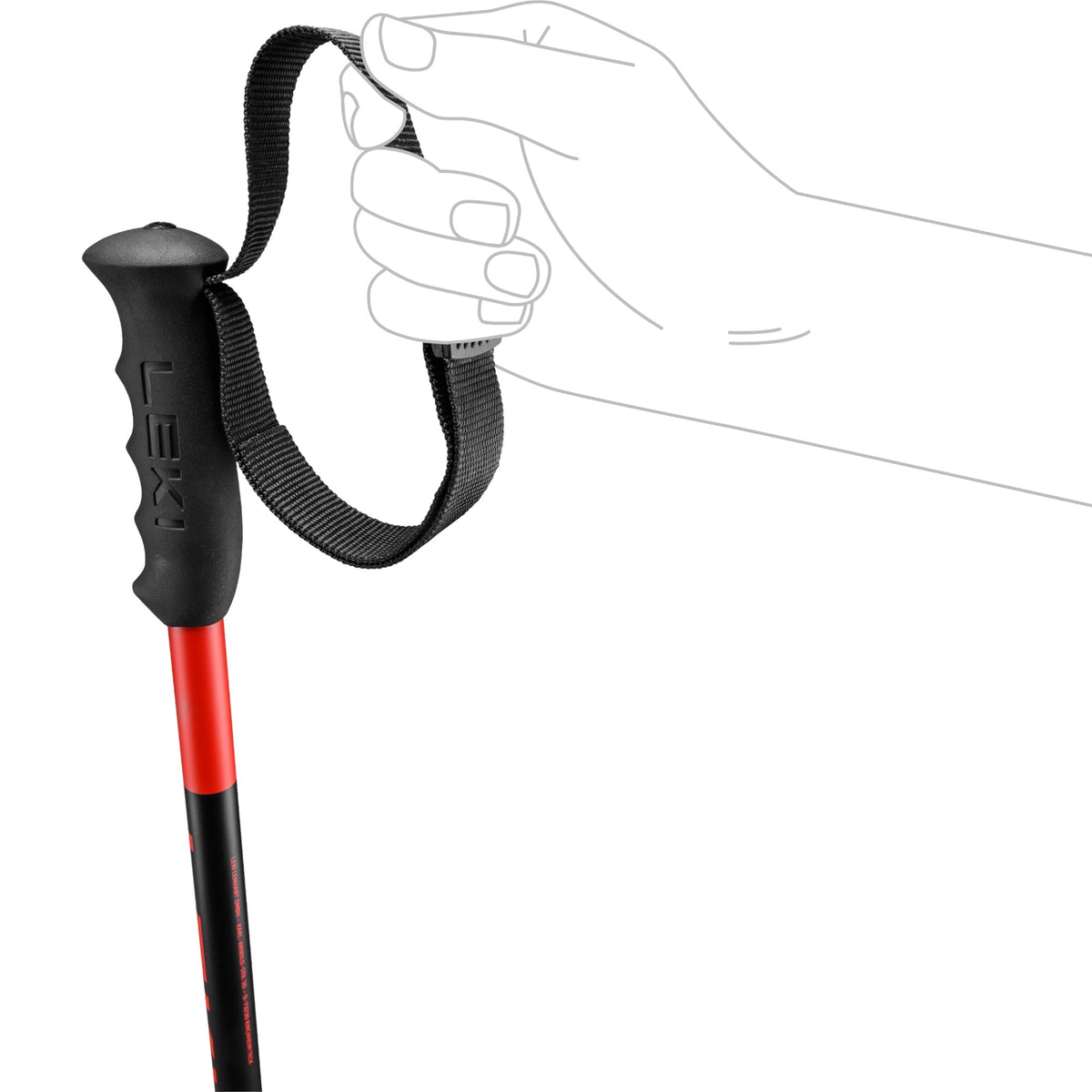 Leki Dark Rouge/Noir 115