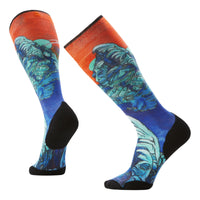 Ski Targeted Cushion Winter Haze Print OTC Adult Ski Socks