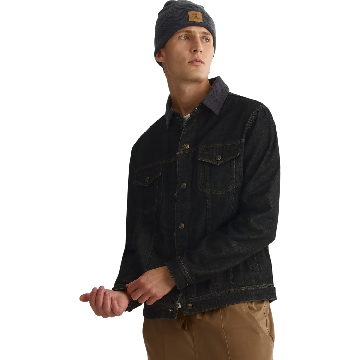 Denim Men Long-Sleeved Jacket