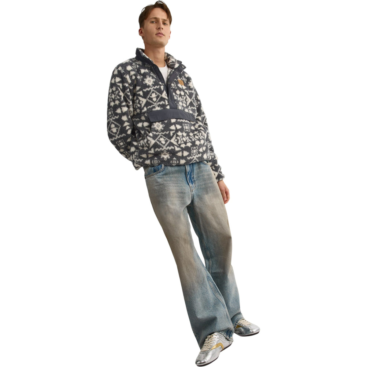 Plush Men Long-Sleeved Shirt
