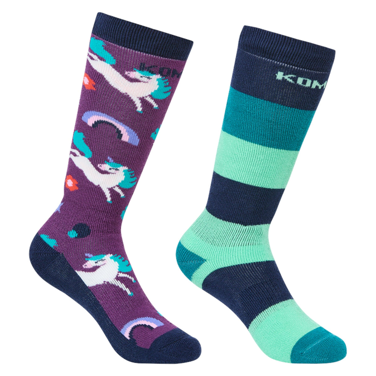 Rumble Twin Pack Kids Ski Socks
