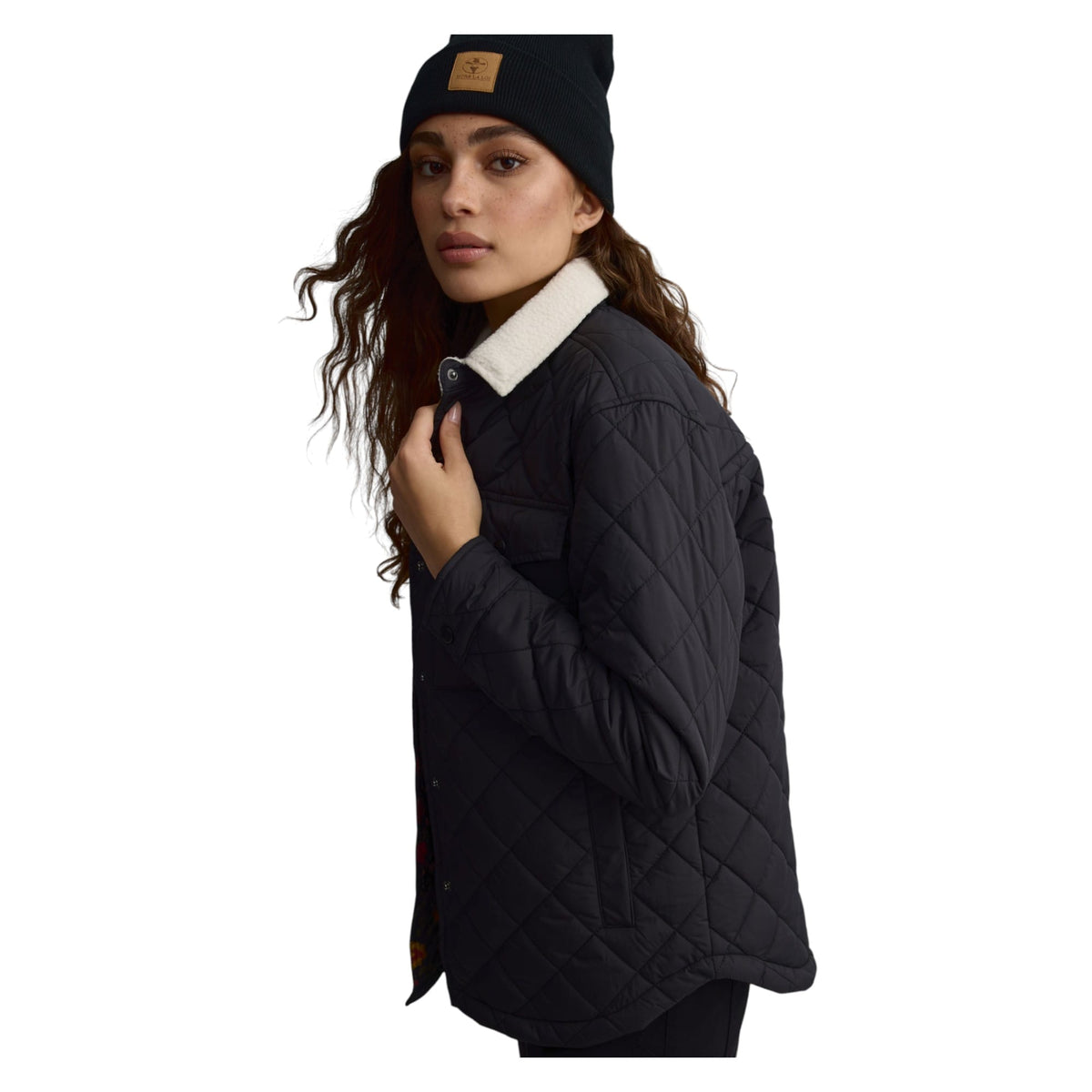 Surchemise avec Col en Sherpa Femme