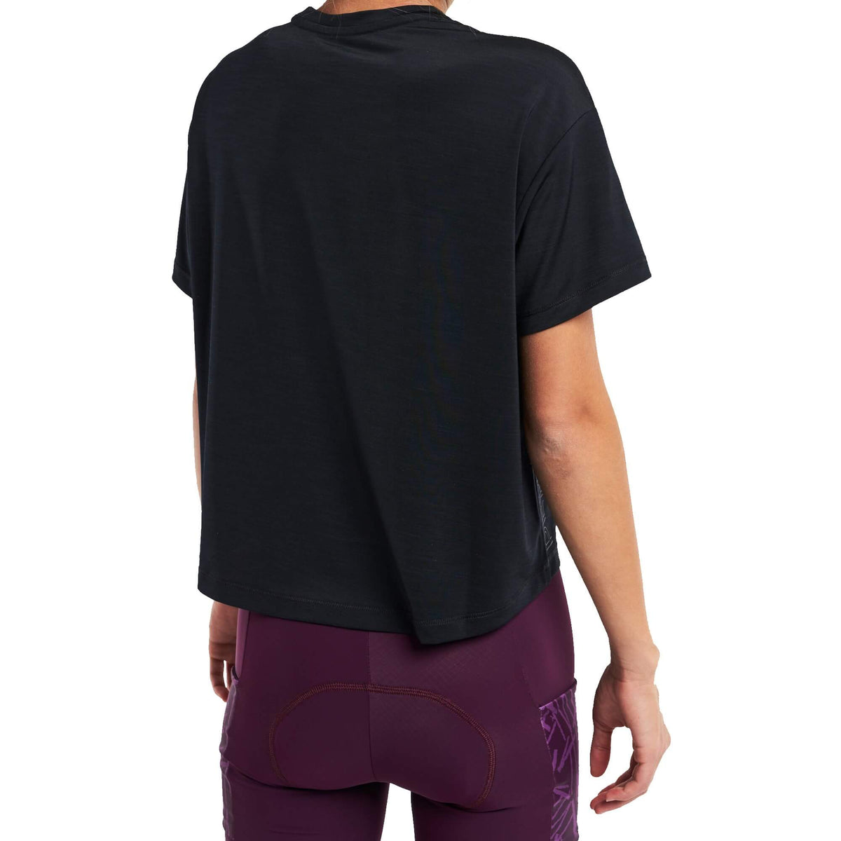Maillot de Vélo de Montagne Manches Courtes Gravel Crop Femme
