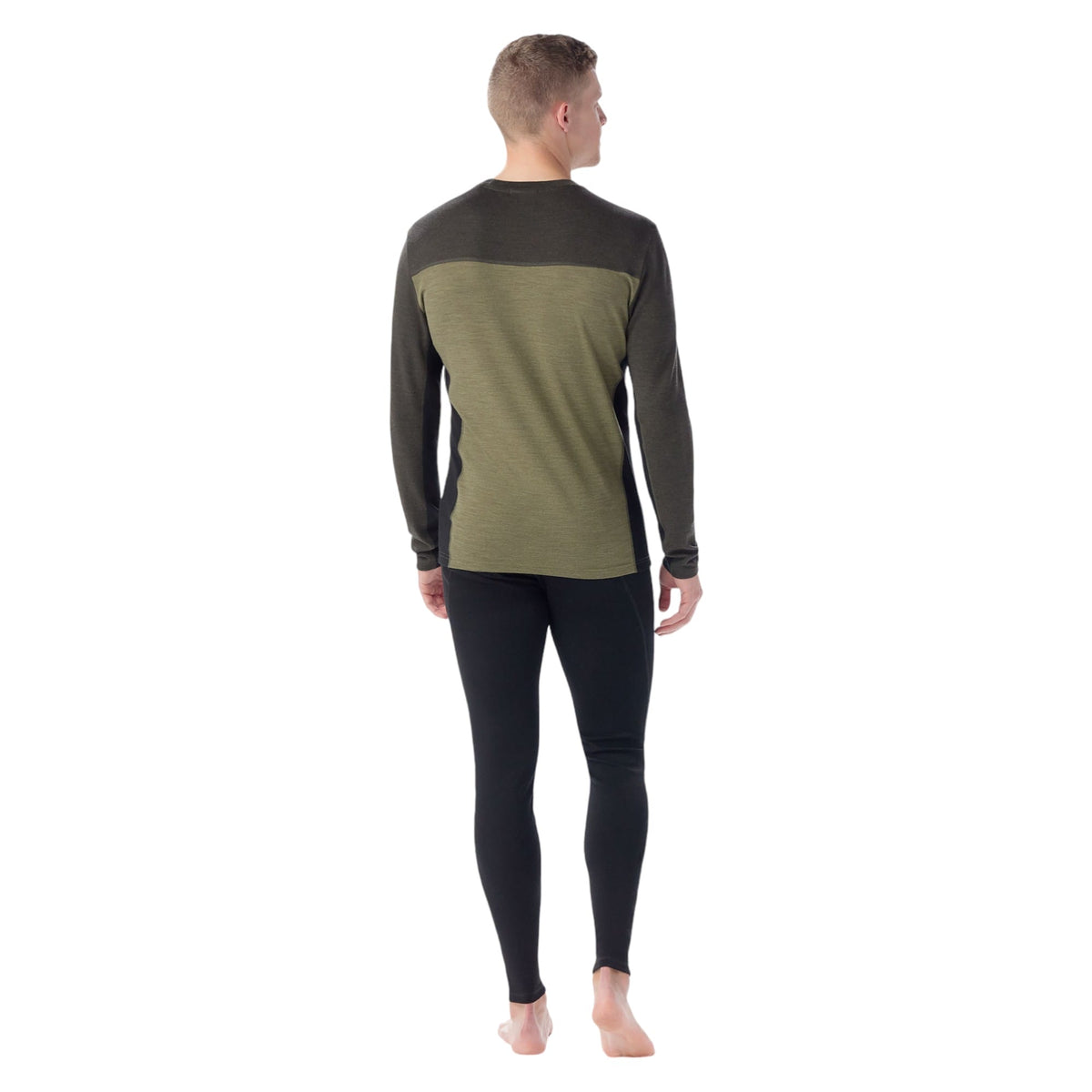 Haut de Sous-Vêtement Thermal Merino Colorblock Crew Homme