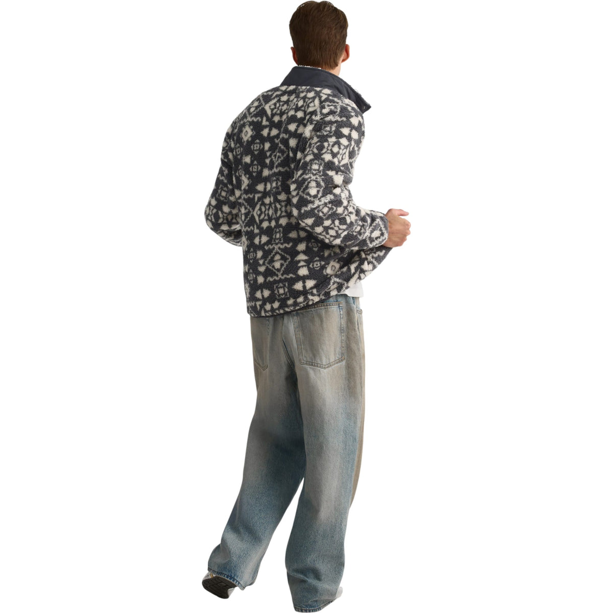 Plush Men Long-Sleeved Shirt