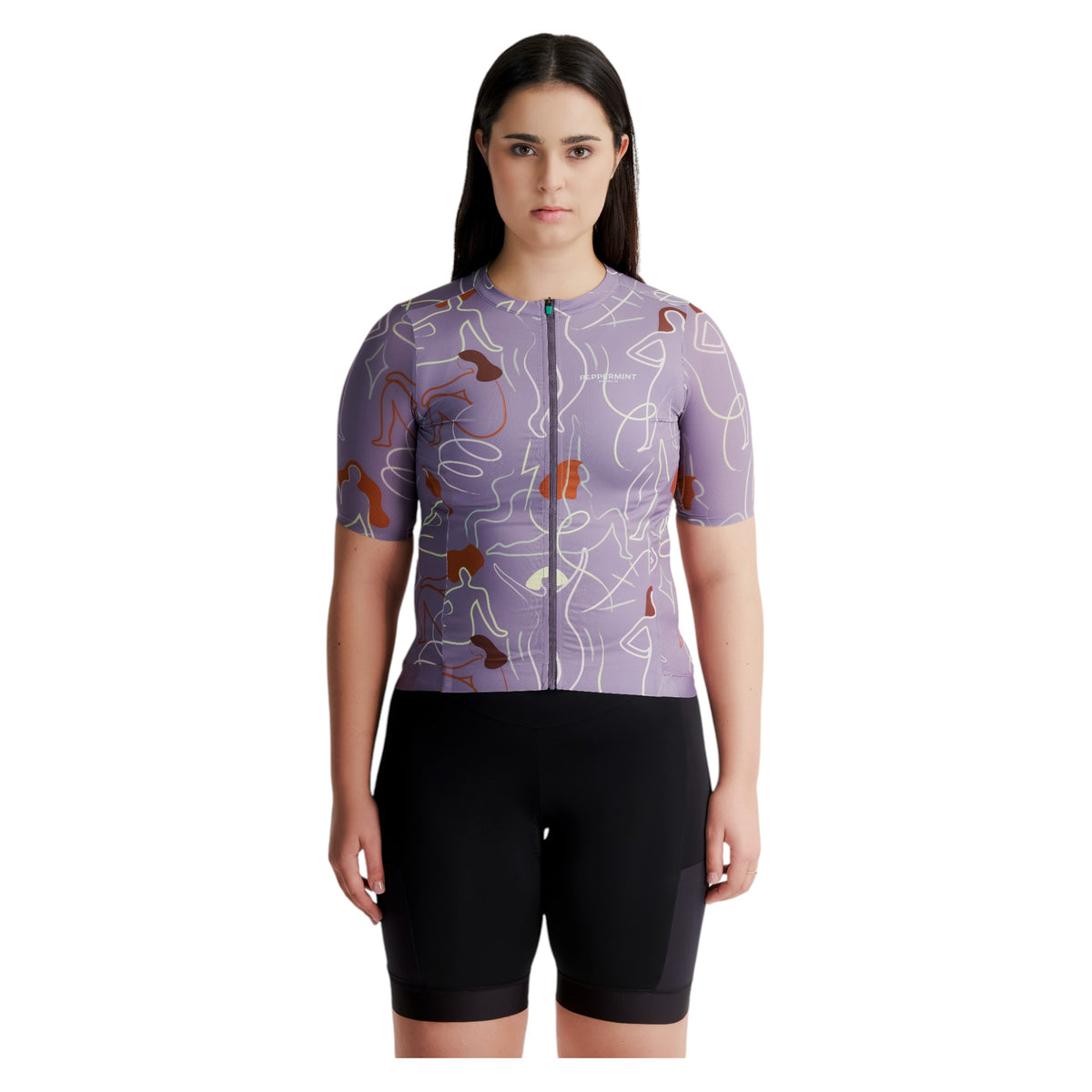 Maillot de Vélo de Route Manches Courtes Signature Femme